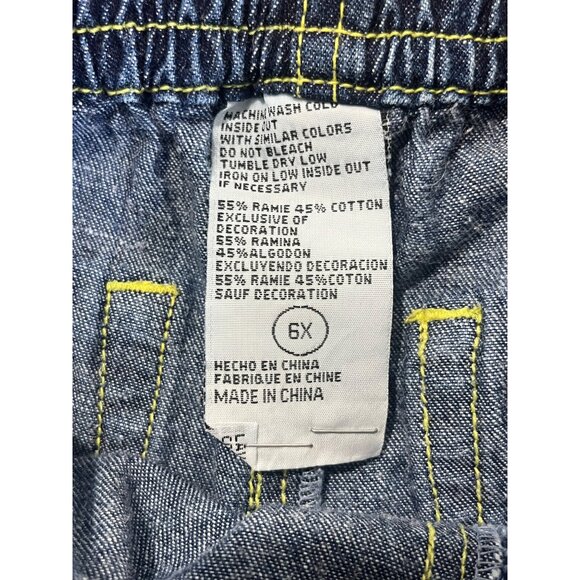 Dora the Explorer Embroidered Jeans Youth 6X Pull on Elastic Waist - Picture 4 of 6